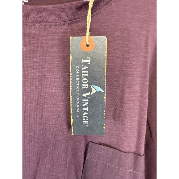 Tailor Vintage XXXL Men’s Long Sleeve Raspberry Fudge NWT - Picture 2 of 4